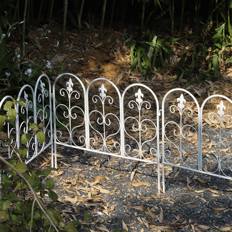 欧式铁艺低矮小栅栏花圃户外庭院植物花园艺篱笆爬藤菜地护栏围栏