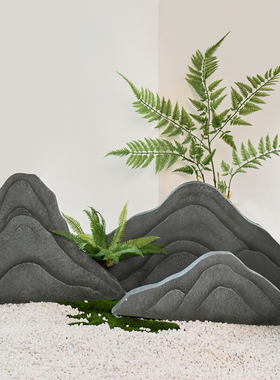 玻璃钢仿真石头庭院造景假山石