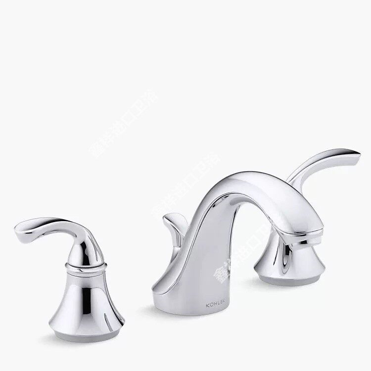 科勒 K-10272T-4-CP/PGD芙蒂8寸双把脸盆冷热镀铬坐式水龙头