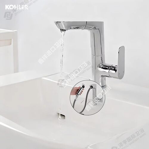 科勒（KOHLER）龙头台盆面盆碗盆龙头利奥抽拉脸盆龙头31240T-ECP