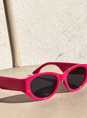 彩色小框猫眼墨镜女潮欧美ins风