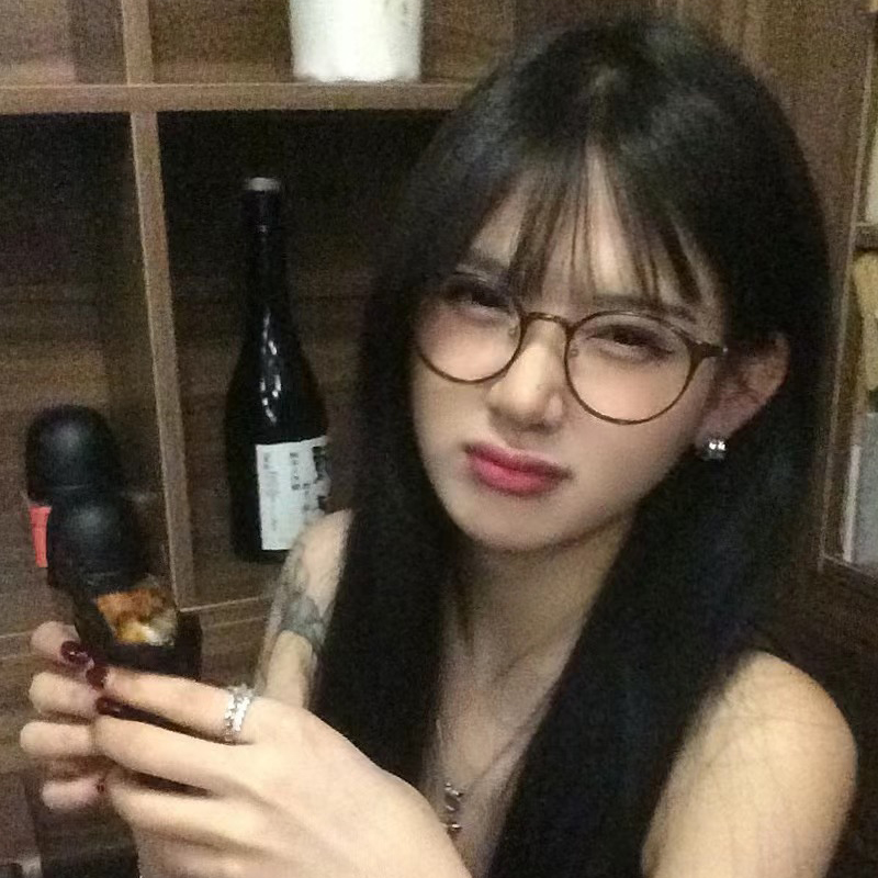 配度数网红早八素颜防蓝光眼镜女