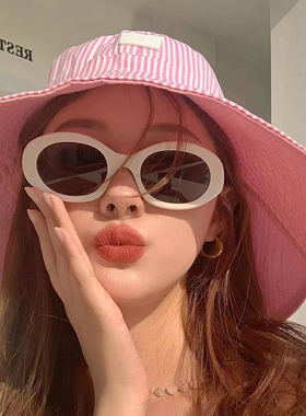 白色墨镜女夏防晒高街太阳眼镜潮