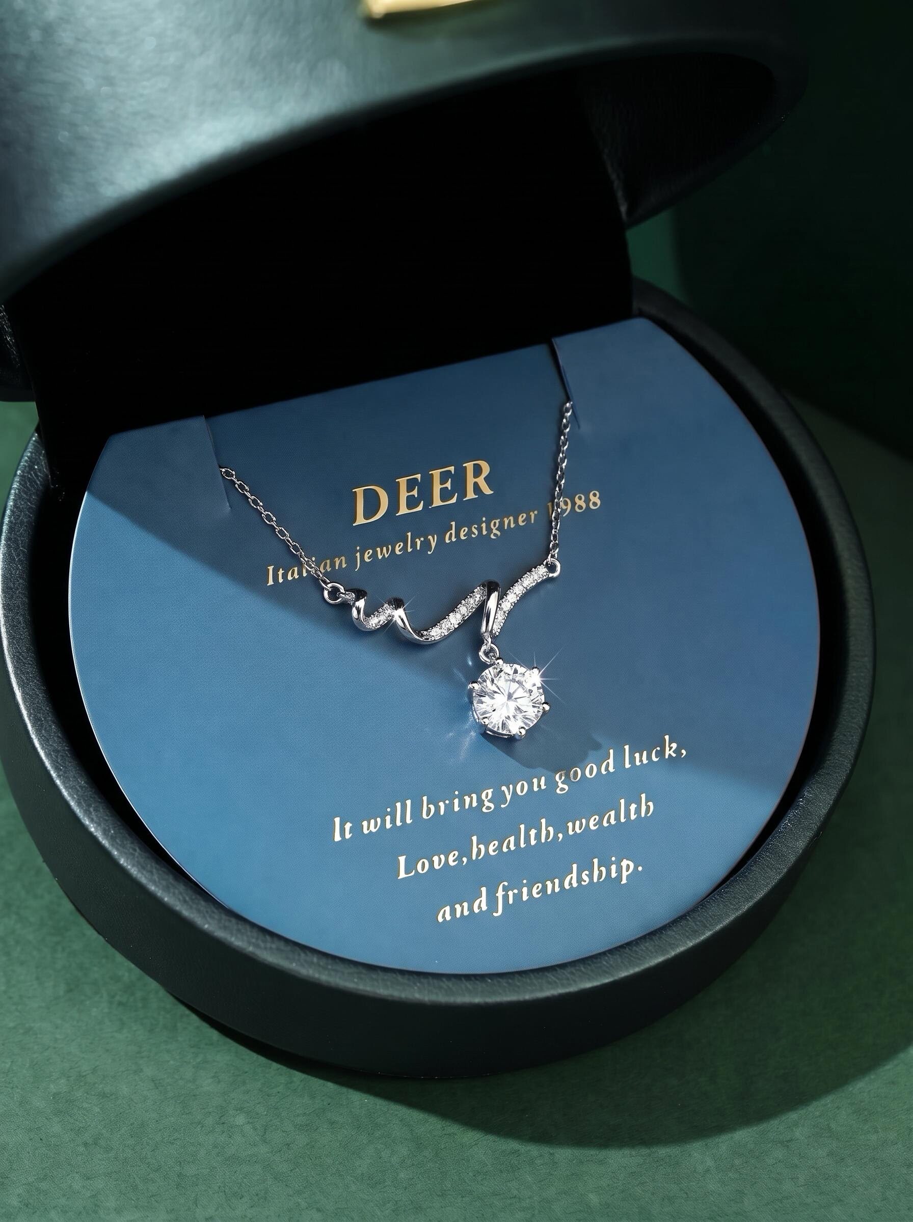意大利DEER爱的声波S925项链