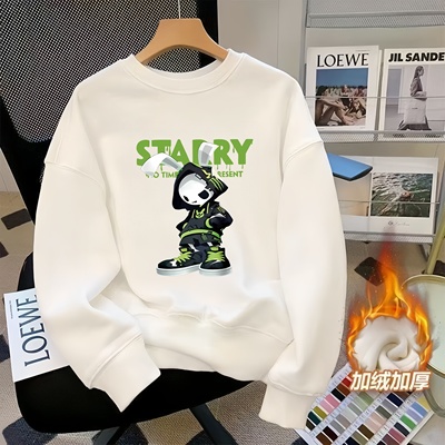 重磅美式潮牌加绒卫衣男