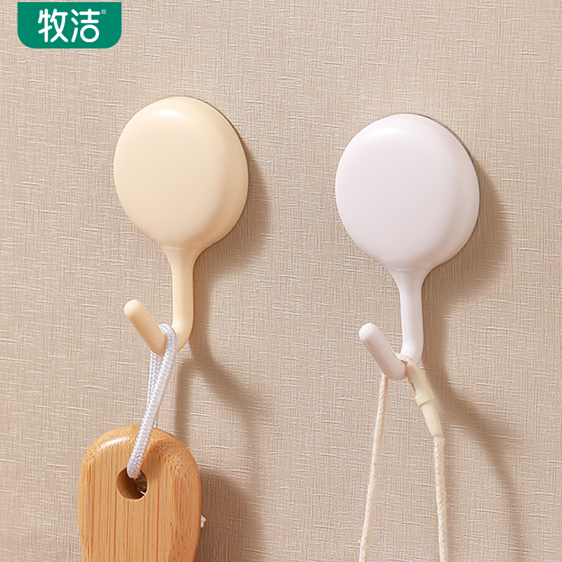 挂钩强力粘胶免打孔强力承重无痕浴室厨房卫生间毛巾吸盘贴墙粘钩