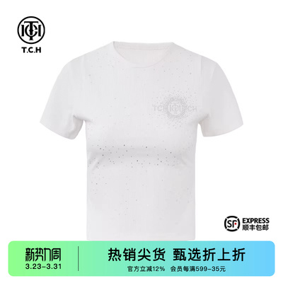 TCH时尚个性舒适休闲短袖T恤2025夏季新款简约款小众T72B10E6016