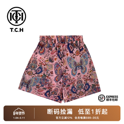 新中式系列重工蝴蝶烫钻短裤