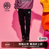 TCH潮牌轻奢秋季 T69C206041 新款 烫钻字母显瘦休闲长裤 2025秋季