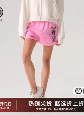 TCH潮牌烫钻印花个性宽松休闲短裤子男女经典系列T72B216077