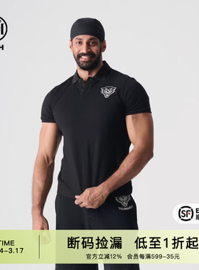 TCH潮牌2025夏新烫钻黑色简约半袖T恤男女同款系列T72B106011