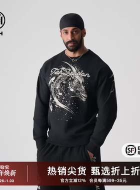 TCH潮牌圆领卫衣2025秋季新款新烫钻时尚经典系列套头T72A116037