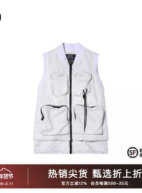 TCH工装个性多口袋休闲时尚马甲2025秋冬新款小众设计S69C018001