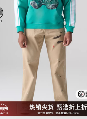 TCH烫钻时尚小众个性潮流长裤直筒裤2025秋季新款设计T72A208057