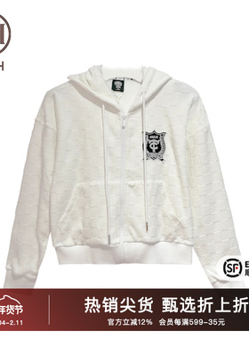 TCH潮牌轻奢烫钻休闲宽松拉链衫2024夏季新款T69B17E6020