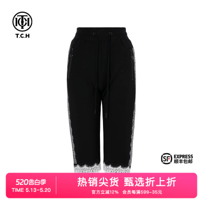 烫钻时尚气质蕾丝舒适短裤女