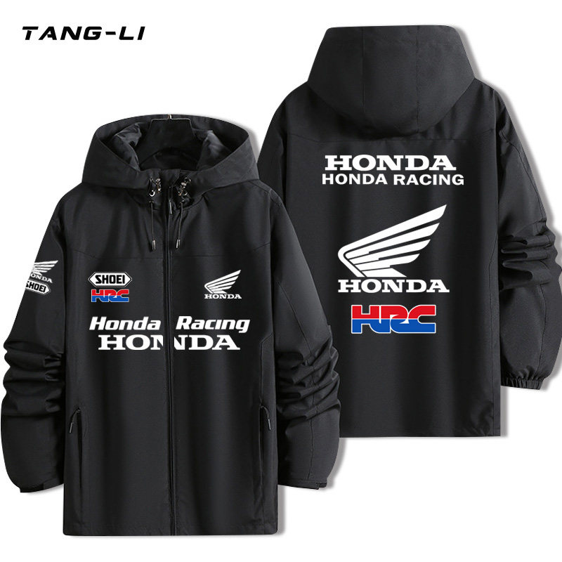可定制本田cbr1000rr摩托车骑行服工作服男女连帽冲锋衣秋冬夹克