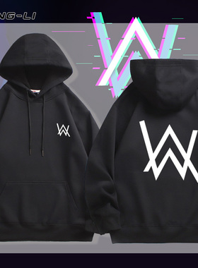 艾伦沃克Alan walker电音周边连帽卫衣春秋季男女潮牌薄款上衣服