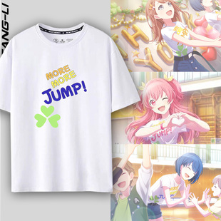世界计划缤纷舞台初音周边花里实乃理cos纯棉短袖男女休闲T恤半袖