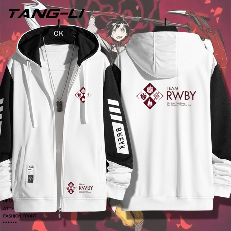 RWBY四色战记露比开衫连帽卫衣