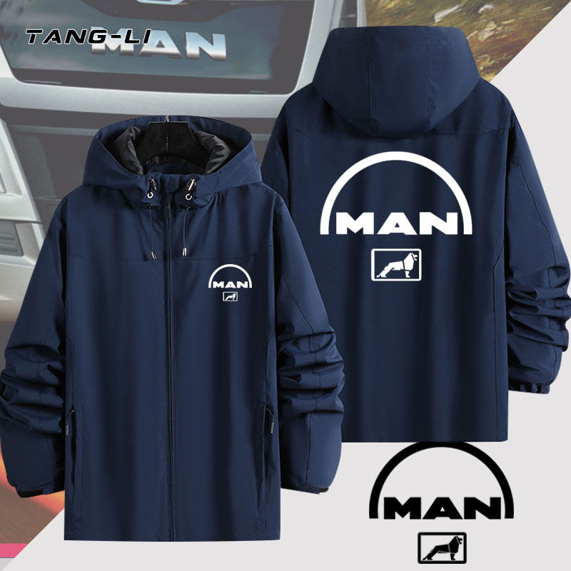 德国曼man重卡车定制图案工装工作服防风冲锋衣夹克春秋内胆套装
