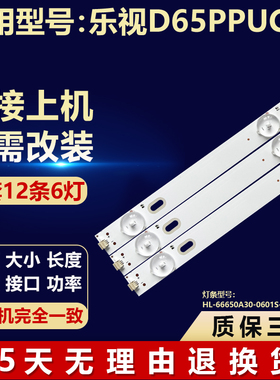 适用乐视D65PPUC22灯条HL-66650A30-0601S-05 A1 12X6电视LED背光