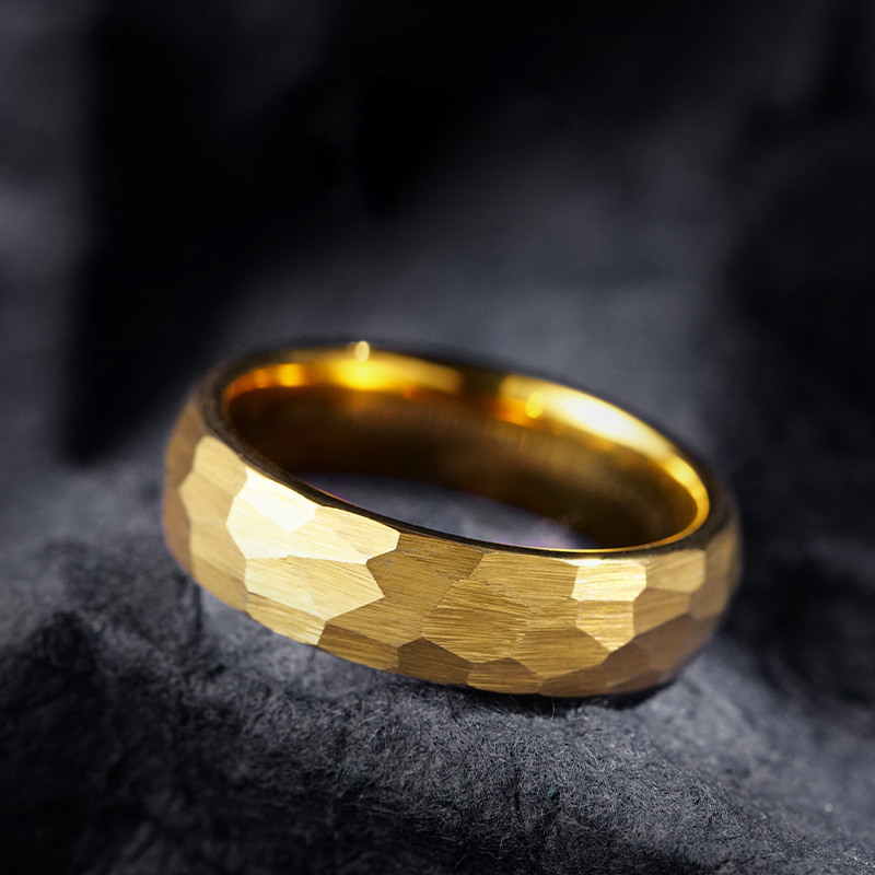 赤月男士钨金戒指可刻字