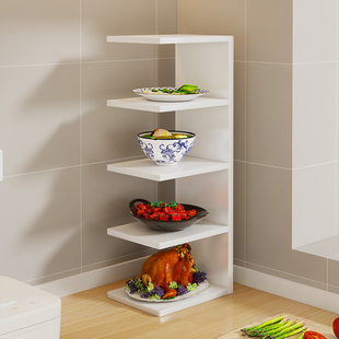 备菜置物架厨房多功能台面配菜盘收纳多层碗碟架子灶台放盘子神器