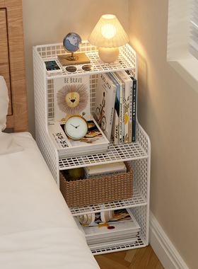 床头柜小型置物架迷你极窄床边柜超窄边几202530cm窄边夹缝收纳柜