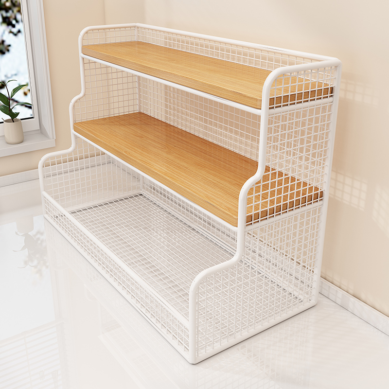 桌面收纳盒零食置物架多功能餐桌台面分层架桌上整理神器厨房架子