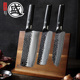 三本盛日本手工锻打厨房刀具套装 组合菜刀家用厨师专用全套锋利