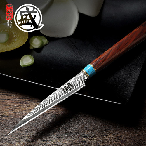 三本大马士革食品专业厨房雕刻刀