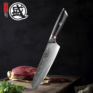 三本盛日本切付刀日式料理寿司刀牛肉主厨刀切片小菜刀大马士革钢
