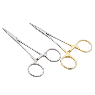 不锈钢持针钳美容整形外科双眼皮缝合工具镶片带剪持针器夹针钳
