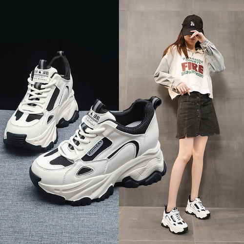 老爹增高运动鞋春秋小个子显脚小