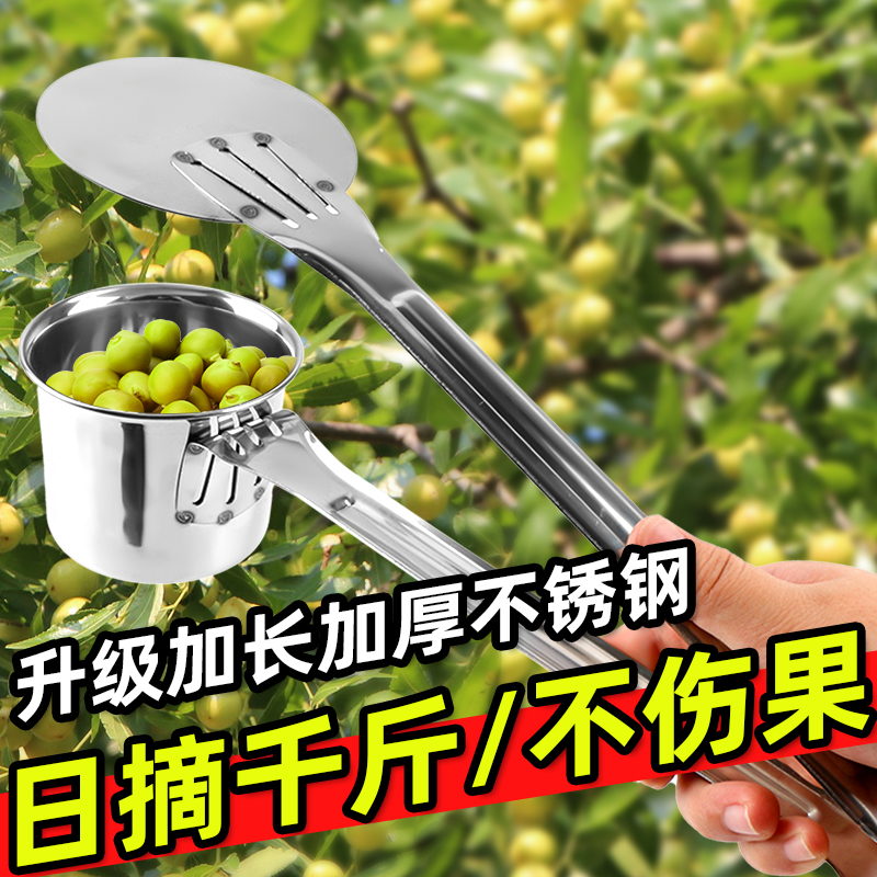 新款不锈钢摘酸枣山枣摘水果神器