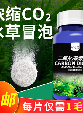 水草鱼缸专用二氧化碳缓释片黄叶水族用品爆藻草缸co2发生器替换