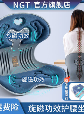 NGT护腰坐垫花瓣靠椅办公室久坐不累神器旋磁矫正背靠学生美臀椅