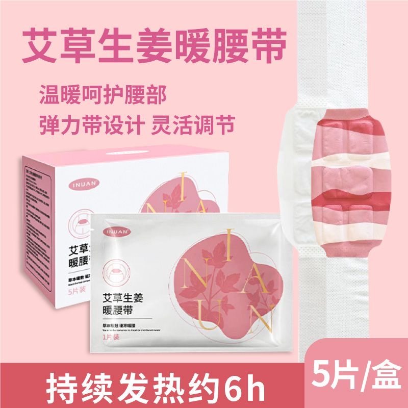 海氏海诺艾暖艾草暖腰贴暖宝宝贴大姨妈暖腰带加热贴护腰热敷艾灸