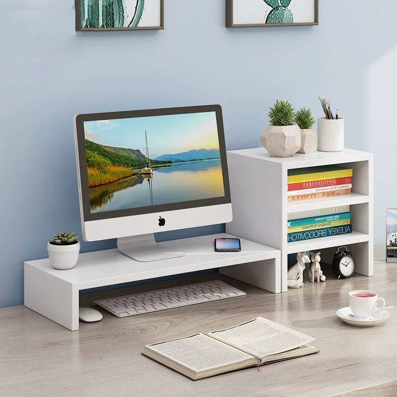 Computer monitor Shelf Desktop Office table storage finishin