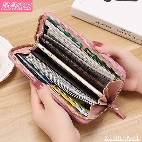 ladies purse 2018 new PU leather womens wallet 女式钱包拉链