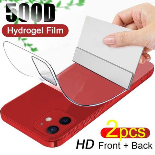 适用于Full Cover Hydrogel Film适用于iPhone 14 13 12 11 Pro MAX Screen Protector水凝手机贴膜
