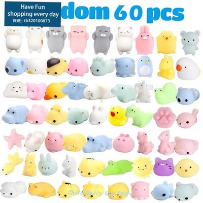 60 PcS SquiShieS Mochi AniMA SquiShy ToyS for KidS PArTy