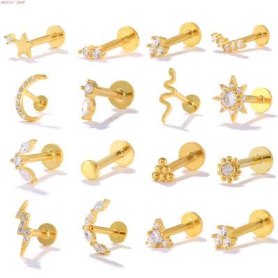 CANNER 925 Sterling Silver Tragus Piercing Stud Earrings for