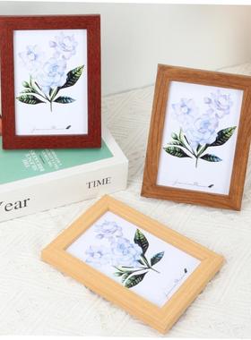 Nordic simple wooden photo frame square picture frames 相框