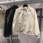 特步儿童风衣2026春女中大童中长款 运动外套潮流夹克674124338408