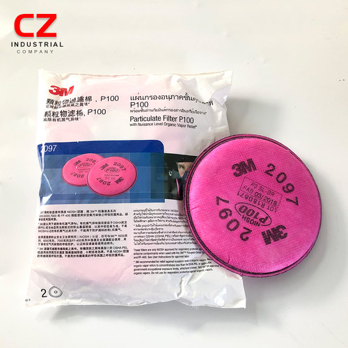 3M 2091CN 2097CN P100过滤棉防颗粒物有机气体蒸气异味油漆苯