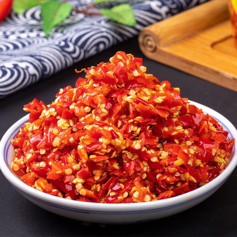 湖南剁辣椒酱农家手工小米辣剁椒特辣0脂肪香辣下饭菜开胃菜瓶装