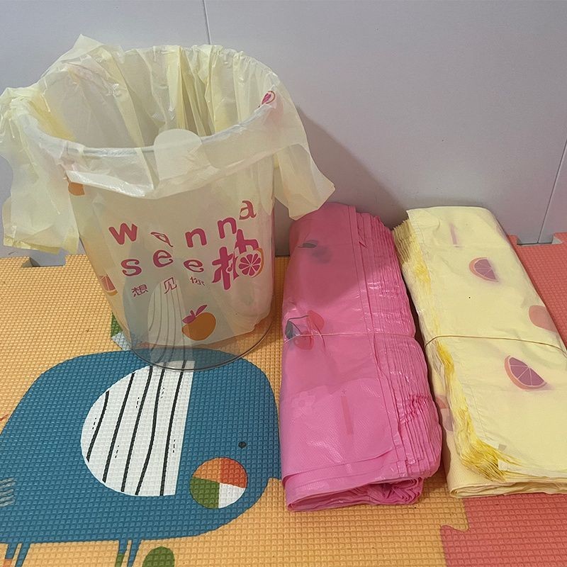 加厚水果彩色手提背心可爱背心袋垃圾袋包袋外卖厨房塑料食品袋