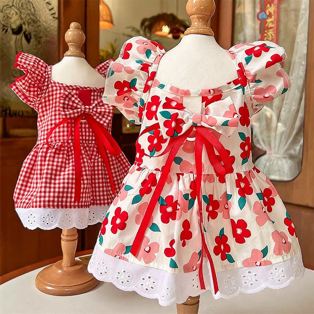 宠物衣服猫咪狗狗连衣裙春夏服装用品可爱休闲时尚潮流室内外通用